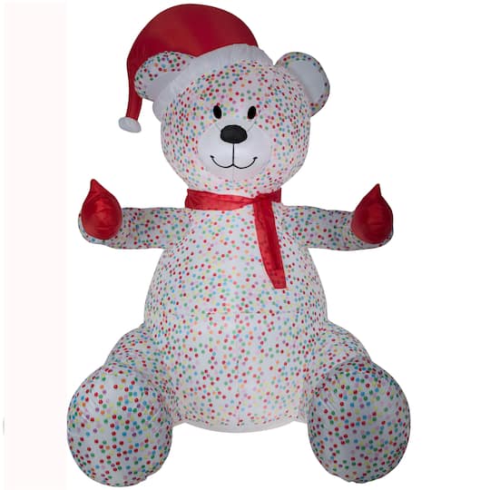 Airblown&#xAE; Animated Hugging Candy Sprinkles Bear